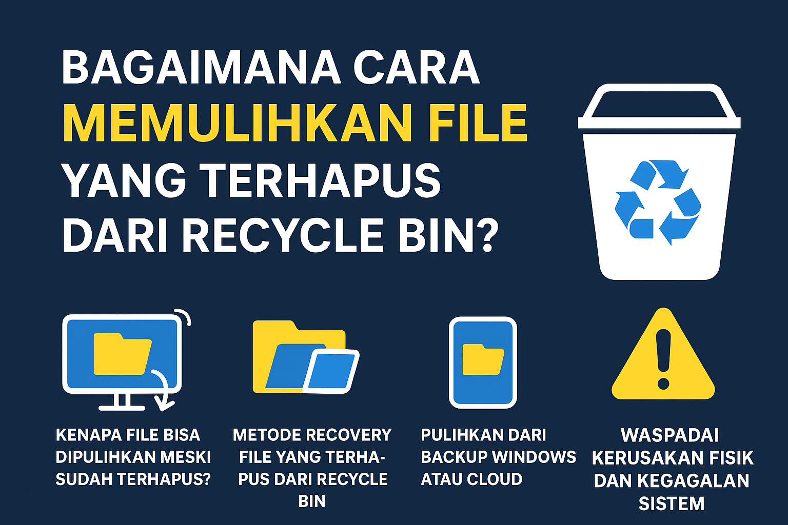 Bagaimana Cara Memulihkan File yang Terhapus dari Recycle Bin?
